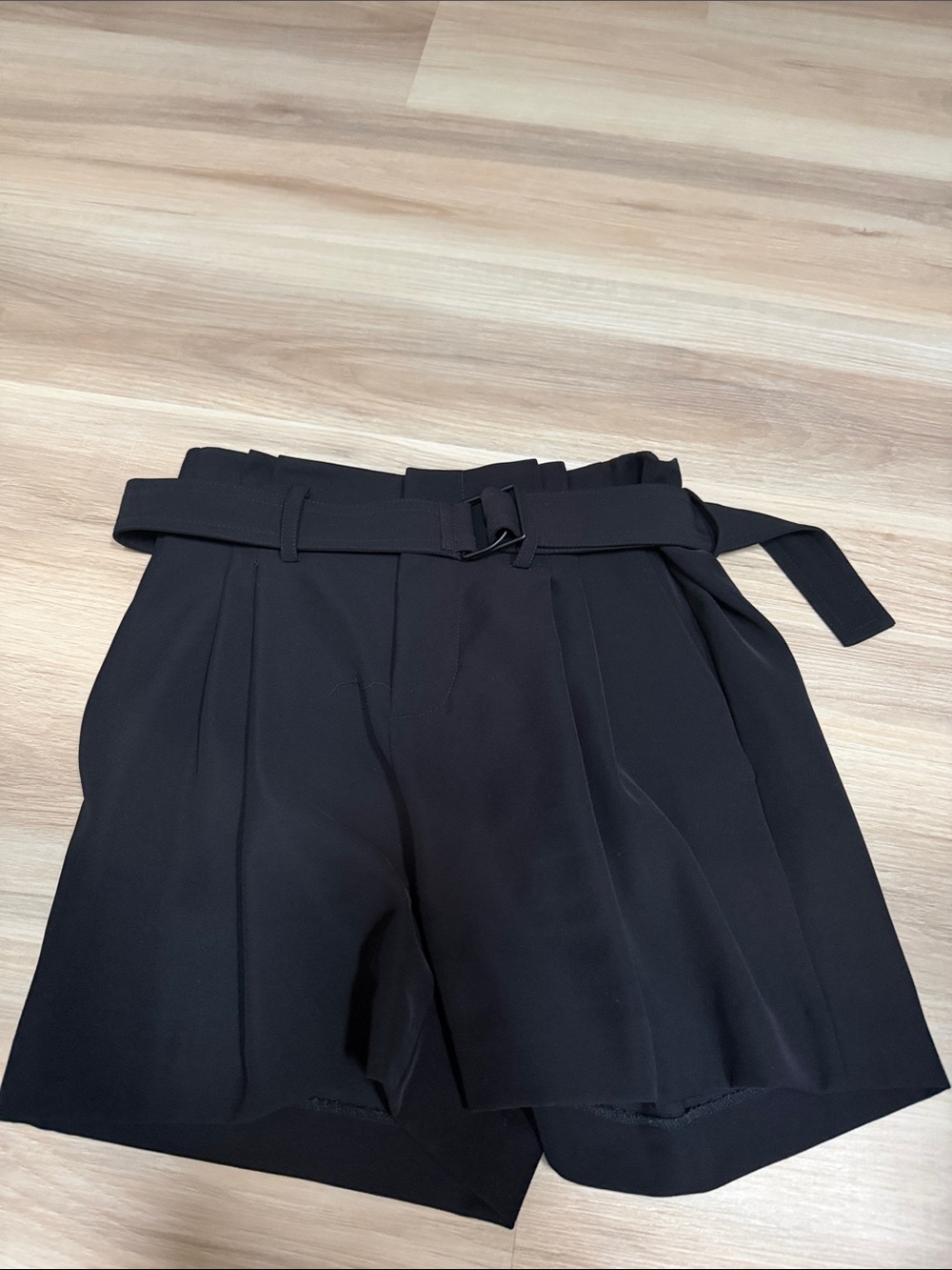 Vince Black Belted Black Shorts